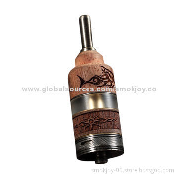 Smokjoy Original Wood/Fire LA3 Rebuildable Dripping Electronic Atomizer, OEM Orders Available